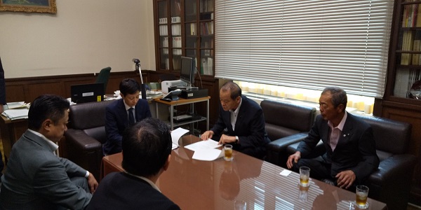 東海北陸7県議会議長会要望活動の写真