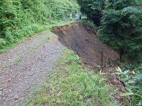 林道の被災状況(高山市石浦町)の画像