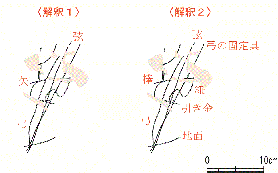弓矢文の実測図