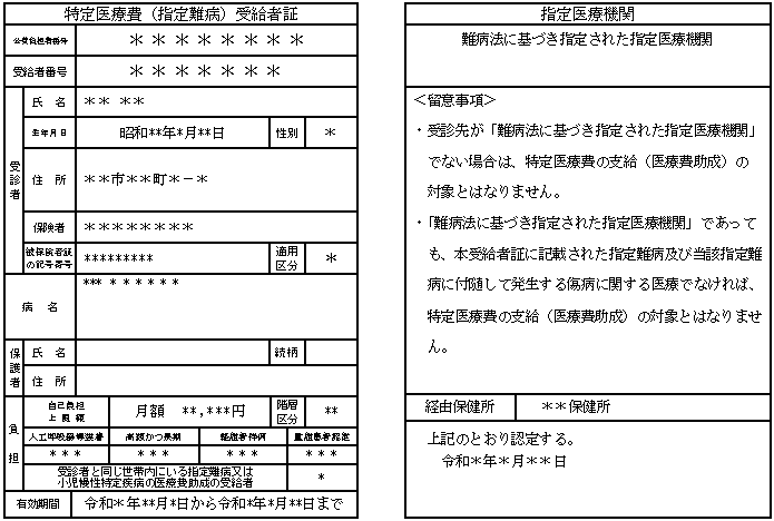 特定 疾患 医療 受給 者 証