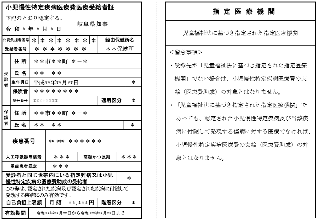 受給者証の見直しのイメージ後