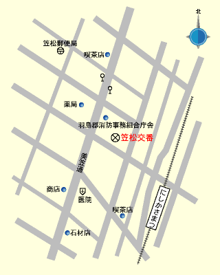 笠松交番地図