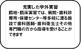 充実した学外実習