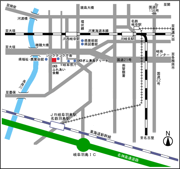 ふれあい会館位置概要図