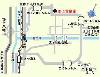 所在地交番案内図