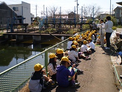 杁之戸分水工の見学