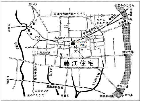 藤江住宅の地図