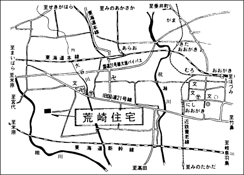 荒崎住宅の地図