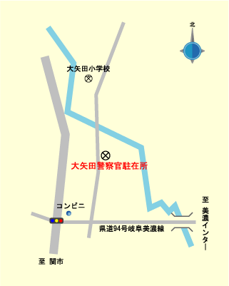 大矢田地図