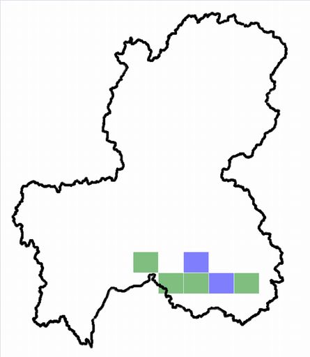 分布情報図を拡大表示します