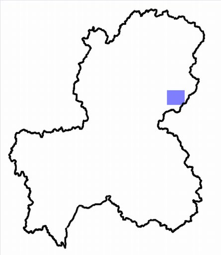 分布情報図を拡大表示します