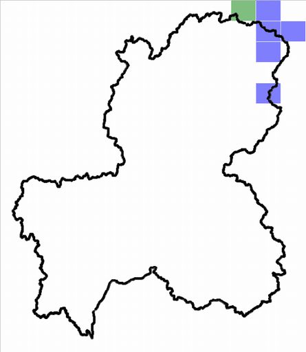 分布情報図を拡大表示します