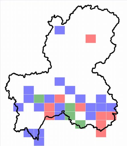 分布情報図を拡大表示します