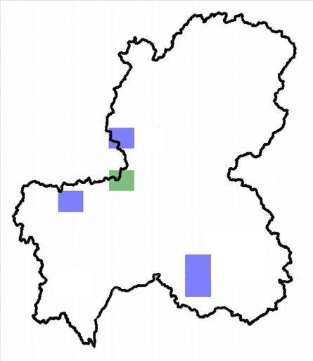 分布情報図を拡大表示します