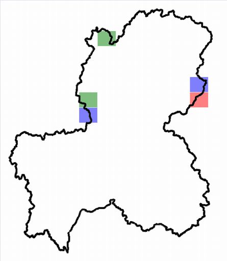 分布情報図を拡大表示します