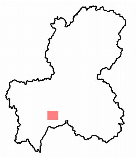 分布情報図を拡大表示します