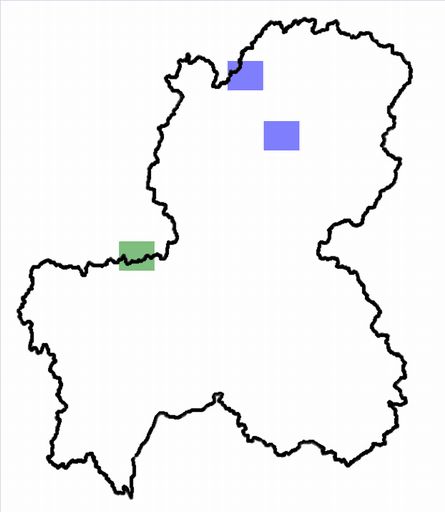 分布情報図を拡大表示します