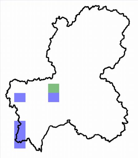 分布情報図を拡大表示します