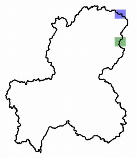 分布情報図を拡大表示します