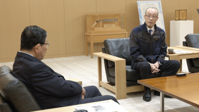 坂口輪島市長と面談