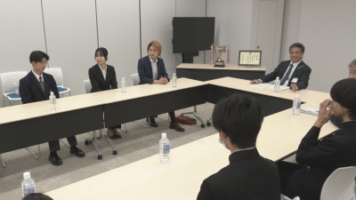 県庁で行われた面談の様子