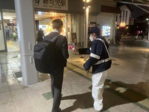 可児駅前にて広報啓発活動実施の様子