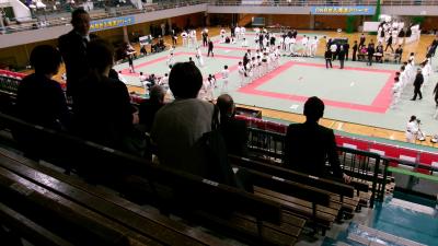 逮捕術大会視察の様子