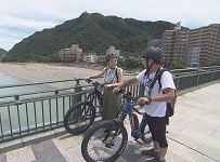 サイクリングの様子 サイクリングの様子