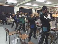 ライフル射撃部の様子 ライフル射撃部の様子