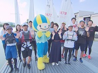 海津明誠高校ヨット部に取材 海津明誠高校ヨット部に取材